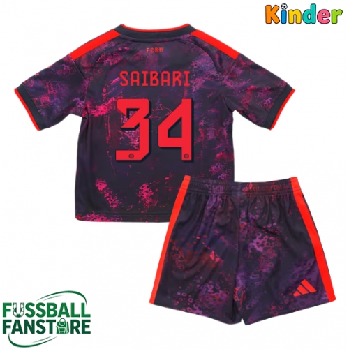 Bayern Munich Ismael Saibari #34 Replik 3rd trikot Kinder 2026-27 Kurzarm (+ Kurze Hosen)